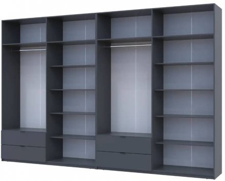 Шафа для одягу Doros Лукас Графіт 4+4 ДСП 360х50х240 DRS-011702 (42005145) Шафа для одягу Doros Лукас Графіт 4+4 ДСП 360х50х240 DRS-011702 (42005145)