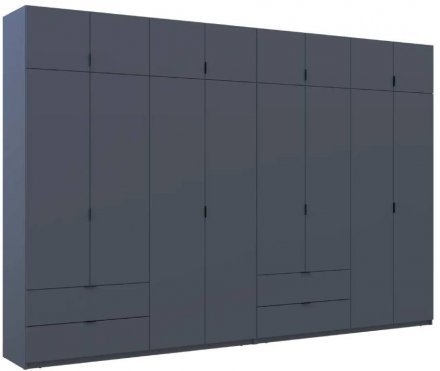Шафа для одягу Doros Лукас Графіт 4+4 ДСП 360х50х240 DRS-011702 (42005145) Шафа для одягу Doros Лукас Графіт 4+4 ДСП 360х50х240 DRS-011702 (42005145)