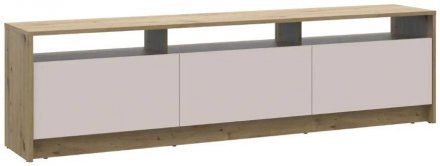 Тумба ТВ Doros U3 Дуб Артизан/Кашемір ДСП 180х33х43 (DRS-011901)