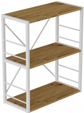Етажерка 3/60 Ferrum-decor Серії Конект 73x60x28 сірий ДСП Дуб Артизан 16мм (FRD-104268) Етажерка 3/60 Ferrum-decor Серії Конект 73x60x28 сірий ДСП Дуб Артизан 16мм (FRD-104268)