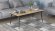 Стіл трансформер журнальний Dandi Small Ferrum-decor 45x120 160)x70 Чорний метал ДСП Дуб Артизан 16 мм (FRD-106800)