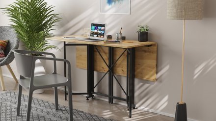 Стіл-книга трансформер Спайдер Ferrum-decor 750x1150x880 Чорний метал ДСП Дуб Артизан 16 мм (FRD-105093) Стіл-книга трансформер Спайдер Ferrum-decor 750x1150x880 Чорний метал ДСП Дуб Артизан 16 мм (FRD-105093)