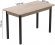 Стіл кухонний Ferrum-decor Маріо 75x120x80 Чорний ДСП Сан-Марино 16мм (FRD-105667) Стіл кухонний Ferrum-decor Маріо 75x120x80 Чорний ДСП Сан-Марино 16мм (FRD-105667)