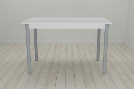 Стіл кухонний Ferrum-decor Беніта 75x120x60 Сірий ДСП Біле 16мм (FRD-106269)
