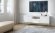 Тумба під телевізор Perfect Home Нова / Nova 2-дверна з 1 шухлядою і золотими ніжками RTV154 Білий (PFH-091224)