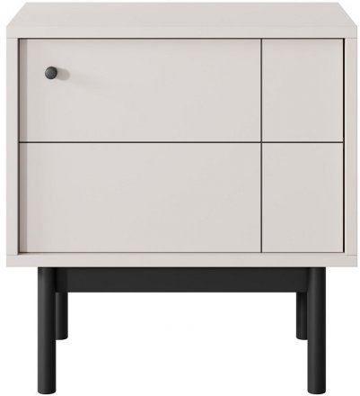 Тумба приліжкова Perfect Home Джапанді / Japandi S54 1-дверна Кашемір (PFH-091467)