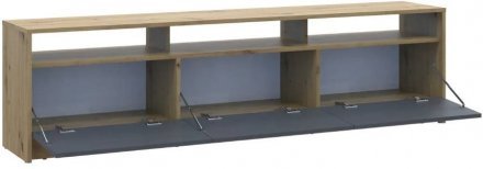 Тумба ТВ Doros U3 Дуб Артизан/Графіт ДСП 180х33х43 (DRS-011902)