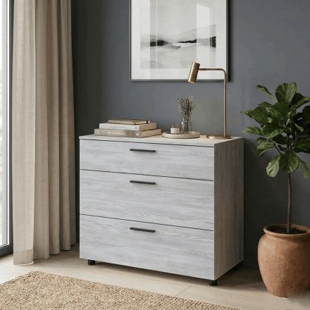 Комод Doros Торн Сосна Натті 3Ш 90х51.6х80 (DRS-012096) Комод Doros Торн Сосна Натті 3Ш 90х51.6х80 (DRS-012096)