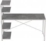 Комп'ютерний стіл Ferrum-decor Джек 75x120x70 Білий ДСП Бетон (FRD-105317)