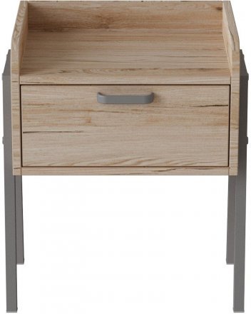 Тумба модульна Ferrum-decor Бетті 540x450x320 метал Сірий ДСП Дуб Сан-Марино 16 мм (FRD-102998)
