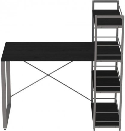 Письмовий стіл Ferrum-decor Серії Конект з етажеркою 75x120x60 сірий ДСП Сосна Кембра 16мм (FRD-104235) Письмовий стіл Ferrum-decor Серії Конект з етажеркою 75x120x60 сірий ДСП Сосна Кембра 16мм (FRD-104235)