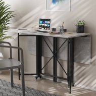Стіл-книга трансформер Спайдер Ferrum-decor 750x1150x880 Чорний метал ДСП Бетон 16 мм (FRD-105094)