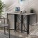 Стіл-книга трансформер Спайдер Ferrum-decor 750x1150x880 Чорний метал ДСП Бетон 16 мм (FRD-105094)