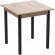 Стіл кухонний Ferrum-decor Агата 75x70x70 Чорний ДСП Сан-Марино 16мм (FRD-105668)