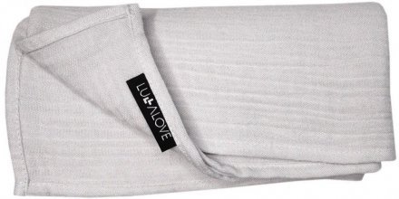 Пелюшка муслінова-плед 100x100 см Ice Grey lullalove-7385 Пелюшка муслінова-плед 100x100 см Ice Grey lullalove-7385