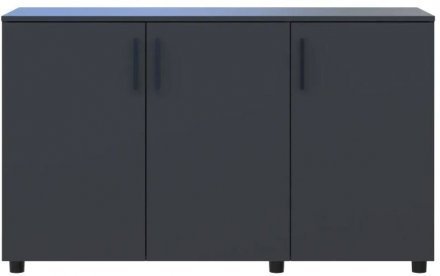 Комод Doros Торн Антрацит 3 ДСП 135х51.6х80 (DRS-012097) Комод Doros Торн Антрацит 3 ДСП 135х51.6х80 (DRS-012097)