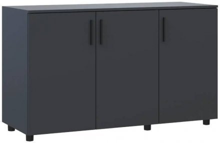 Комод Doros Торн Антрацит 3 ДСП 135х51.6х80 (DRS-012097) Комод Doros Торн Антрацит 3 ДСП 135х51.6х80 (DRS-012097)