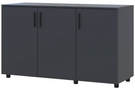 Комод Doros Торн Антрацит 3 ДСП 135х51.6х80 (DRS-012097) Комод Doros Торн Антрацит 3 ДСП 135х51.6х80 (DRS-012097)