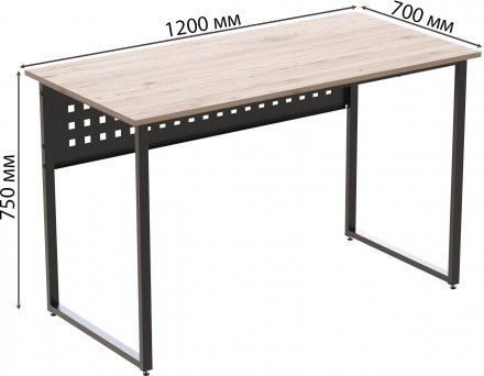 Комп'ютерний стіл Ferrum-decor Майк 75x120x70 чорний ДСП Дуб Сан-Марино 16мм (FRD-103890) Комп'ютерний стіл Ferrum-decor Майк 75x120x70 чорний ДСП Дуб Сан-Марино 16мм (FRD-103890)