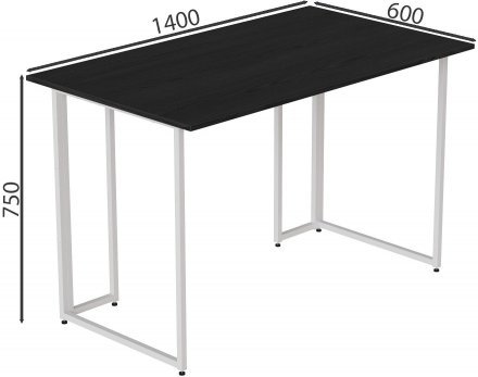 Комп'ютерний стіл Ferrum-decor Ханна 75x140x60 білий ДСП Сосна Кембра 32мм (FRD-104019)