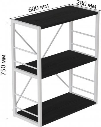 Етажерка 3/60 Ferrum-decor Серії Конект 73x60x28 сірий ДСП Сосна Кембра 16мм (FRD-104271) Етажерка 3/60 Ferrum-decor Серії Конект 73x60x28 сірий ДСП Сосна Кембра 16мм (FRD-104271)