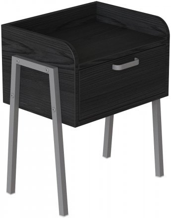 Тумба модульна Ferrum-decor Бетті 540x450x320 метал Сірий ДСП Сосна Кембра 16 мм (FRD-102999)