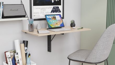 Обідній стіл-трансформер Ніка стіновий Ferrum-decor 420x900x500 Чорний метал ДСП Дуб Сан-Марино 16 мм (FRD-105165) Обідній стіл-трансформер Ніка стіновий Ferrum-decor 420x900x500 Чорний метал ДСП Дуб Сан-Марино 16 мм (FRD-105165)