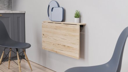 Обідній стіл-трансформер Ніка стіновий Ferrum-decor 420x900x500 Чорний метал ДСП Дуб Сан-Марино 16 мм (FRD-105165) Обідній стіл-трансформер Ніка стіновий Ferrum-decor 420x900x500 Чорний метал ДСП Дуб Сан-Марино 16 мм (FRD-105165)