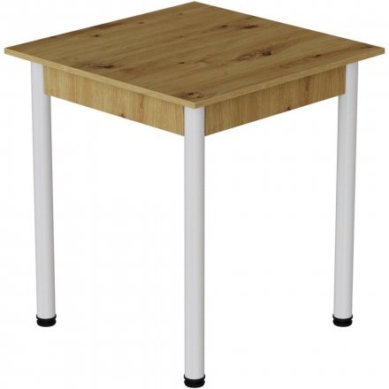 Стіл кухонний Ferrum-decor Агата 75x70x70 Білий ДСП Дуб Артизан 16мм (FRD-105669) Стіл кухонний Ferrum-decor Агата 75x70x70 Білий ДСП Дуб Артизан 16мм (FRD-105669)