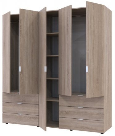 Комплект шаф для одягу Doros Гелар (2 шт.) 193,7х49,5х203,4 см Дуб сонома (DRS-011111)