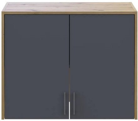 Антресоль висока Doros Ронді Дуб Артизан/Графіт 2 ДСП 82х52х65 (DRS-011905)