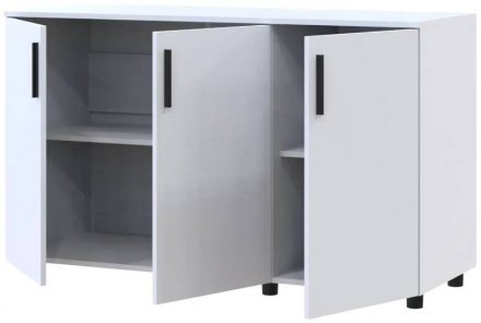 Комод Doros Торн Білий 3 ДСП 135х51.6х80 (DRS-012098) Комод Doros Торн Білий 3 ДСП 135х51.6х80 (DRS-012098)