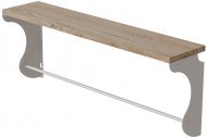 Полиця настінна Ferrum-decor Юзібі 270x500x150 метал Білий ДСП Дуб Сан-Марино 16 мм (FRD-102661)
