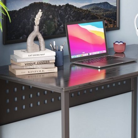 Комп'ютерний стіл Ferrum-decor Майк 75x120x70 чорний ДСП Сосна Кембра 16мм (FRD-103891)