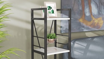 Етажерка 4/34 Ferrum-decor Серії Конект 120x34x28 чорний ДСП Біле 16мм (FRD-104272) Етажерка 4/34 Ferrum-decor Серії Конект 120x34x28 чорний ДСП Біле 16мм (FRD-104272)