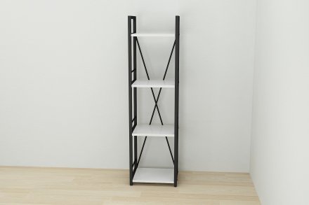 Етажерка 4/34 Ferrum-decor Серії Конект 120x34x28 чорний ДСП Біле 16мм (FRD-104272) Етажерка 4/34 Ferrum-decor Серії Конект 120x34x28 чорний ДСП Біле 16мм (FRD-104272)