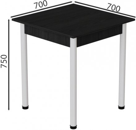 Стіл кухонний Ferrum-decor Агата 75x70x70 Білий ДСП Сосна Кембра 16мм (FRD-105670) Стіл кухонний Ferrum-decor Агата 75x70x70 Білий ДСП Сосна Кембра 16мм (FRD-105670)
