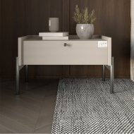 Тумба приліжкова LION Wood з однією шухлядою Кашемір (чорні ножки) (LION-041325) Тумба приліжкова LION Wood з однією шухлядою Кашемір (чорні ножки) (LION-041325)