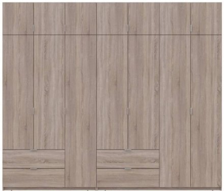 Шафа для одягу Doros Лукас Дуб сонома 3+4 ДСП 280х50х240 DRS-011706 (42005119) Шафа для одягу Doros Лукас Дуб сонома 3+4 ДСП 280х50х240 DRS-011706 (42005119)
