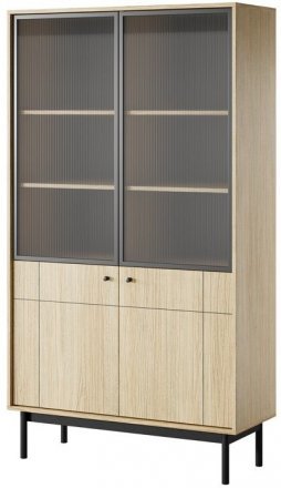 Вітрина Perfect Home Джапанді / Japandi WT104 2-дверна Дуб лінеа (PFH-091466) Вітрина Perfect Home Джапанді / Japandi WT104 2-дверна Дуб лінеа (PFH-091466)