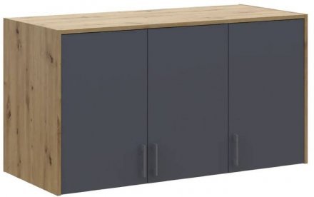 Антресоль висока Doros Ронді Дуб Артизан/Графіт 3 ДСП 121х52х65 (DRS-011906) Антресоль висока Doros Ронді Дуб Артизан/Графіт 3 ДСП 121х52х65 (DRS-011906)