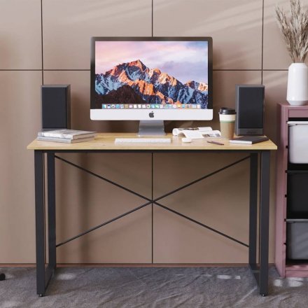 Комп'ютерний стіл Ferrum-decor Дейв 75x120x70 чорний ДСП Дуб Сан-Марино 16мм (FRD-102006) Комп'ютерний стіл Ferrum-decor Дейв 75x120x70 чорний ДСП Дуб Сан-Марино 16мм (FRD-102006)