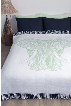 Плед Zeus Elephant ментоловий 140х200 см svt-2000022264983