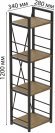 Етажерка 4/34 Ferrum-decor Серії Конект 120x34x28 чорний ДСП Дуб Артизан 16мм (FRD-104273) Етажерка 4/34 Ferrum-decor Серії Конект 120x34x28 чорний ДСП Дуб Артизан 16мм (FRD-104273)