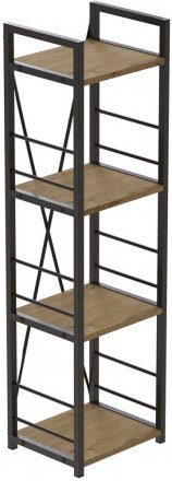 Етажерка 4/34 Ferrum-decor Серії Конект 120x34x28 чорний ДСП Дуб Артизан 16мм (FRD-104273) Етажерка 4/34 Ferrum-decor Серії Конект 120x34x28 чорний ДСП Дуб Артизан 16мм (FRD-104273)