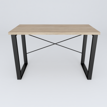 Письмовий стіл Ferrum-decor Драйв 750x1000x600 Чорний метал ДСП Дуб Сонома 32 мм (FRD-103299)