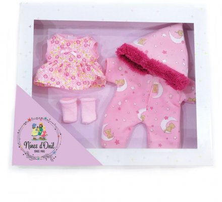 Ляльковий набір одягу Pepotes з рожевим платтям V-26