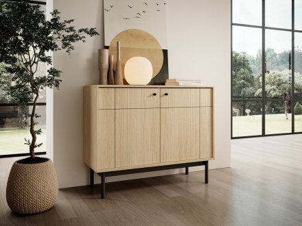Комод Perfect Home Джапанді / Japandi K104 2-дверний Дуб лінеа (PFH-091463)