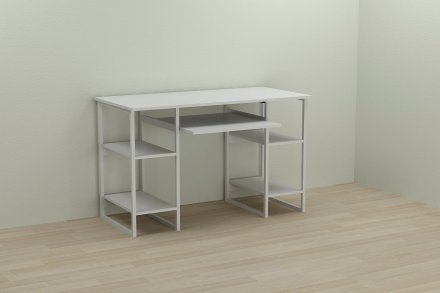 Письмовий стіл Ferrum-decor Тім 75x140x60 білий ДСП Біле 16мм (FRD-101364)