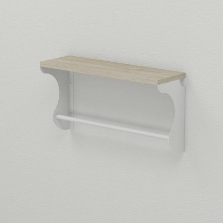 Полиця настінна Ferrum-decor Юзібі 270x500x150 метал Білий ДСП Сонома 16 мм (FRD-102663) Полиця настінна Ferrum-decor Юзібі 270x500x150 метал Білий ДСП Сонома 16 мм (FRD-102663)